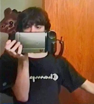 Camcorder selfie circa 2005.